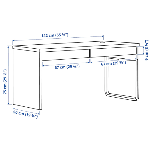 Ikea micke desk brown deals
